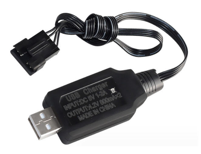 7.4V SM-5P Lithium Battery Pack Charging Cable With overcharge protection