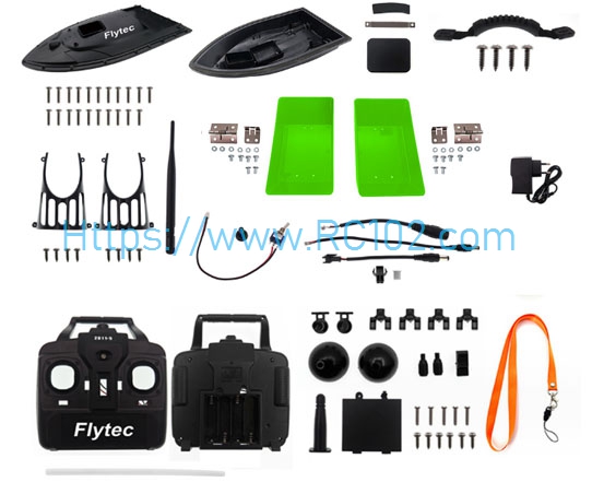 [RC102] Accessories Package(Green) Flytec 2011-5 RC Boat Spare Parts