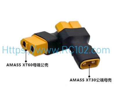 [RC102]AMASS XT30 to XT60 adapter Goosky S2 RC Helicopter Spare Parts - Click Image to Close