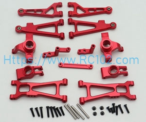 [RC102]6-piece set in red HBX 16889 16889A RC Car Spare Parts