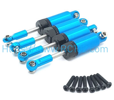 [RC102]Metal upgraded hydraulic front and rear shock absorbers Blue HS 18311 RC Car Spare Parts
