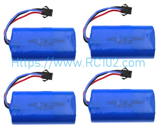 [RC102]7.4V 1200mAh Battery 4pcs MN MN86KS RC Car Spare Parts