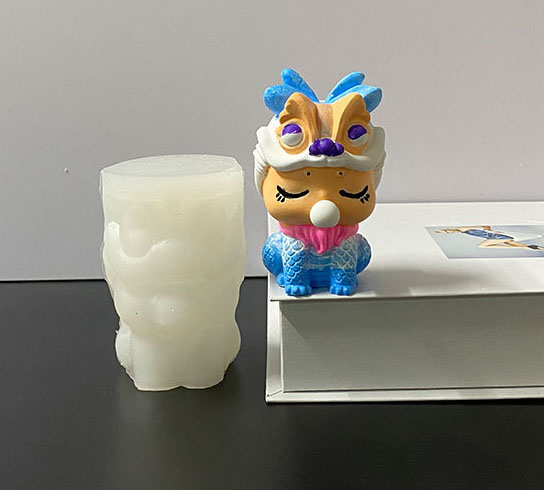 Kirin mascot auspicious beast Gypsum mold Aromatherapy candle silicone mold DIY Handmade Painting Gypsum mold
