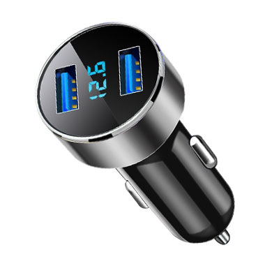 Car charger [can display voltage] for USB 3.7V 7.4V 11.1V