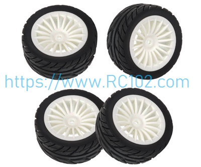 [RC102]White flat running wheels SG1603 RC Car Spare Parts
