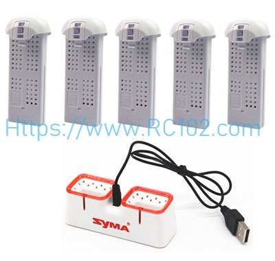 [RC102]Battery White + 2 in 1 Charger SYMA X22SW RC Quadcopter Spare Parts
