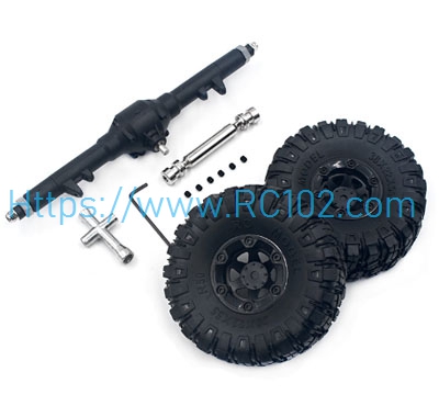 [RC102] Rear axle assembly Transmission shaft Tire WLtoys 12423 RC Car Spare Parts