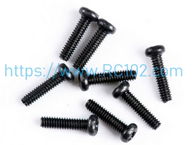 [RC102] 12428-0109 Round head machine tooth screw 2*8PM WLtoys 16800 RC Excavator Spare parts