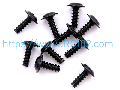 [RC102] K989-23 Round head Self-tapping screw with collar 2*6PWB WLtoys 16800 RC Excavator Spare parts