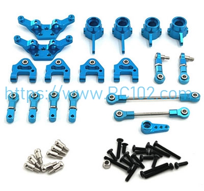 Metal upgrade parts set Red/Sky Blue/Silvery/Golden/Grey for WLtoys 284161 RC Car