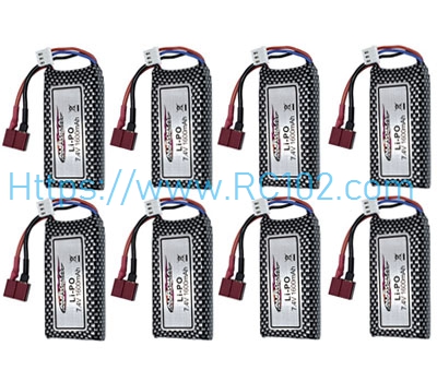 [RC102] 7.4V 1600mah Battery 8pcs XINLEHONG 9125 RC Car Spare Parts